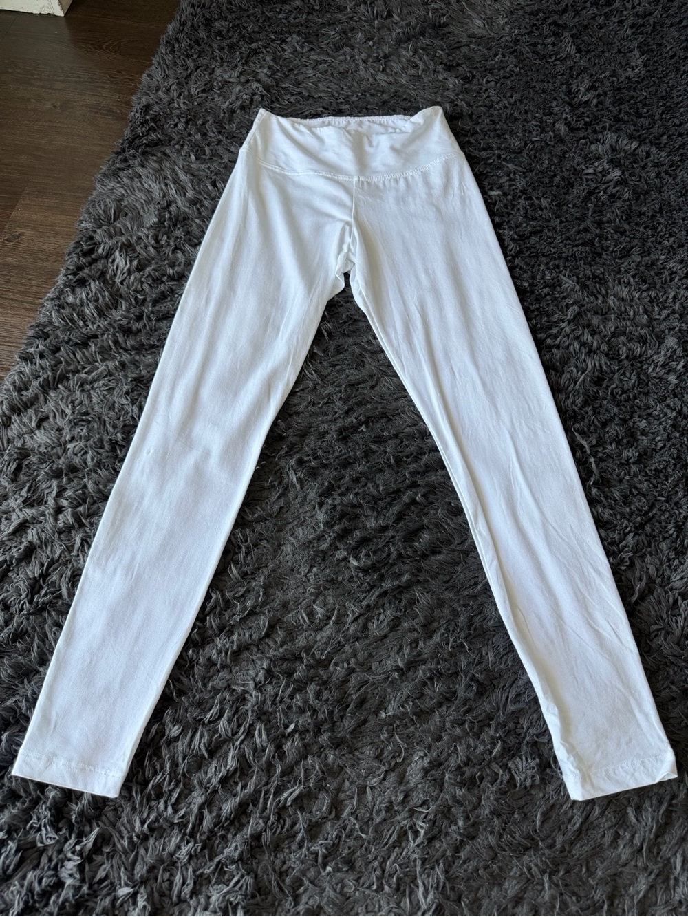 White High-Waist Leggings